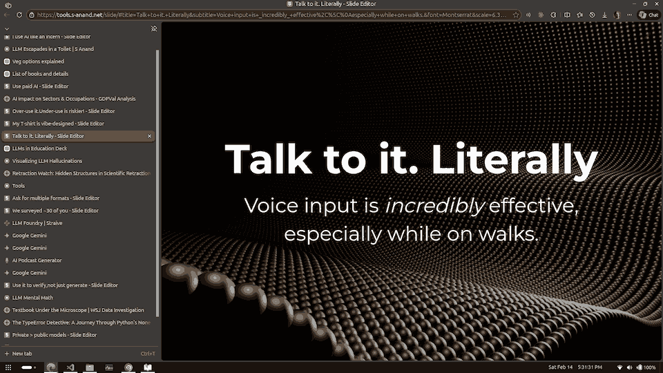 Here’s what the full presentation looked like