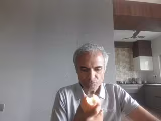 While I was eating an apple
